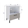 Balcão Modulado para Forno e Cooktop 1 Gaveta Juruti CabeCasa MadeiraOriginals - 4