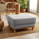 Ver imagem 1 de Puff 80cm Ananda CabeCasa MadeiraOriginals Cinza