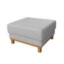 Ver imagem 2 de Puff 80cm Ananda CabeCasa MadeiraOriginals Cinza