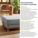 Ver imagem 6 de Puff 80cm Ananda CabeCasa MadeiraOriginals Cinza