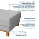 Ver imagem 4 de Puff 80cm Ananda CabeCasa MadeiraOriginals Cinza