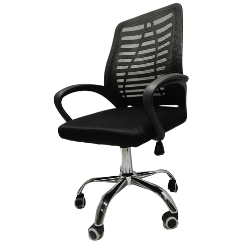 Cadeira Escritório Giratória Tela Mesh Reclinável Ajustável