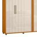 Ver imagem 6 de Guarda Roupa Casal 250cm com 6 Portas Vibe Off/cinamomo Z10 - Mpozenato