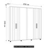 Guarda Roupa Casal 250cm com 6 Portas Vibe Off/cinamomo Z10 - Mpozenato - 4