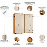 Guarda Roupa Casal 250cm com 6 Portas Vibe Off/cinamomo Z10 - Mpozenato - 3