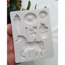 Ver imagem 1 de Molde Silicone Carrossel Doces Cupcakes Sorvetes