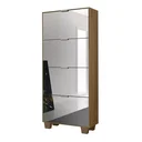 Ver imagem 2 de Sapateira 4 Portas com Espelho para 24 Pares 172cm X 60cm Londres - Rede Móveis