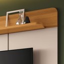 Ver imagem 5 de Painel Tv 70 Pol 180cm Bancada Suspensa Sarah Off White/cinamomo H01 - D’Rossi