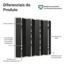 Ver imagem 4 de Guarda-roupa Casal 8 Portas Batentes Netuno Madesa Branco/preto