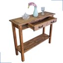 Ver imagem 1 de Aparador Buffet Vintage Retrô Rustico Madeira Maciça Cor Imbuia Balcão Organizador Cafe Sala Gourmet