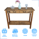 Ver imagem 4 de Aparador Buffet Vintage Retrô Rustico Madeira Maciça Cor Imbuia Balcão Organizador Cafe Sala Gourmet