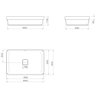 Cuba Sobrepor Deca Slim Retangular 60cm Branco L.23060.17 - 4