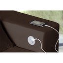 Ver imagem 2 de Sofá 3 Lugares Smart Marrom Retrátil, Reclinável 2,12 Metros Tecnologia Carregamento 3 portas USB