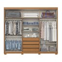 Ver imagem 4 de Guarda Roupa Casal 6 Portas 4 Gavetas Carter
