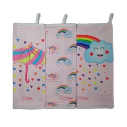 Kit 3 Paninhos de Boca Chuva de Benção com Prendedor de Chupeta - 1
