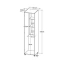 Ver imagem 3 de Armário Lavanderia com 1 Porta Multimóveis CR30033 Branco