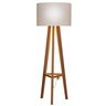Luminária de Chão Tripé Celta com Cúpula Abajur Off White/nature - 2