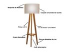 Ver imagem 7 de Luminária de Chão Tripé Celta com Cúpula Abajur Off White/nature