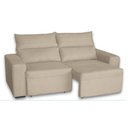 Ver imagem 3 de Sofá Retrátil e Reclinável Viena Bege 2,00M 3 Lugares Rec Estofados