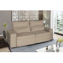 Ver imagem 2 de Sofá Retrátil e Reclinável Viena Bege 2,00M 3 Lugares Rec Estofados