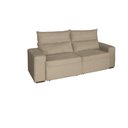 Ver imagem 1 de Sofá Retrátil e Reclinável Viena Bege 2,00M 3 Lugares Rec Estofados