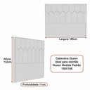 Ver imagem 3 de Cabeceira Stan Queen no Box Madeira Maciça Veludo Amêndoa Sallar Home