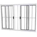 Ver imagem 1 de Janela Vitro 4 Folhas Alumínio Branco 1.20 x 2.00 Modular com Grade