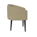 Ver imagem 2 de Poltrona Decorativa Sandy para Escritório Consultório Sala de Estar Recepção em Courvin - Bege