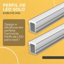 Ver mais imagens de Perfil Led Embutir 21x25mm Ip65 2m | Alumínio Piso Solo Garagem | Vellar | Iluminação Externa/intern