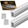 Perfil Led Embutir 21x25mm Ip65 2m | Alumínio Piso Solo Garagem | Vellar | Iluminação Externa/intern - 1