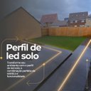 Ver imagem 3 de Perfil Led Embutir 21x25mm Ip65 2m | Alumínio Piso Solo Garagem | Vellar | Iluminação Externa/intern