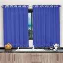 Ver imagem 1 de Cortina 2,00x1,20 Janela Sala Quarto Cozinha Tecido Liso:azul