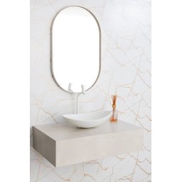 Espelho Oval com Moldura em Metal 80 x 50 cm - 4