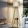 Luminaria Abajur Real Para Quarto Casal Estilo Industrial Moderno Alto Padrão Exclusivo Cupula Bege - 2