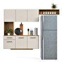 Ver imagem 2 de Armário de Cozinha Completo Suspenso Joana Damasco e Off White