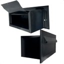 Ver imagem 1 de Caixa de Correio Frente Black Texturizada Corpo em Aço Embutir na Parede - Arkell