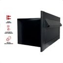 Ver imagem 7 de Caixa de Correio Frente Black Texturizada Corpo em Aço Embutir na Parede - Arkell