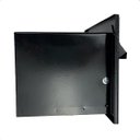 Ver imagem 3 de Caixa de Correio Frente Black Texturizada Corpo em Aço Embutir na Parede - Arkell