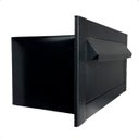 Ver imagem 2 de Caixa de Correio Frente Black Texturizada Corpo em Aço Embutir na Parede - Arkell