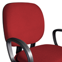 Ver imagem 4 de Cadeira Escritório Plus Size Giratória Tecido Vermelho