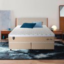 Ver imagem 3 de Cama Box King Alford Silver com Colchão Molas Ensacadas 193x203x66 Bege