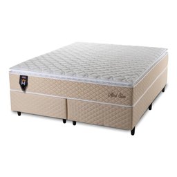 Cama Box King Alford Silver com Colchão Molas Ensacadas 193x203x66 Bege - 8 Cama Box King Alford Silver com Colchão Molas Ensacadas 193x203x66 Bege - 8