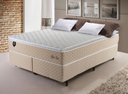 Ver imagem 1 de Cama Box King Alford Silver com Colchão Molas Ensacadas 193x203x66 Bege