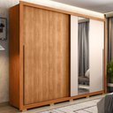 Ver imagem 1 de Guarda Roupa Casal 2 Portas 4 Gavetas Imper Marrom Caemmun