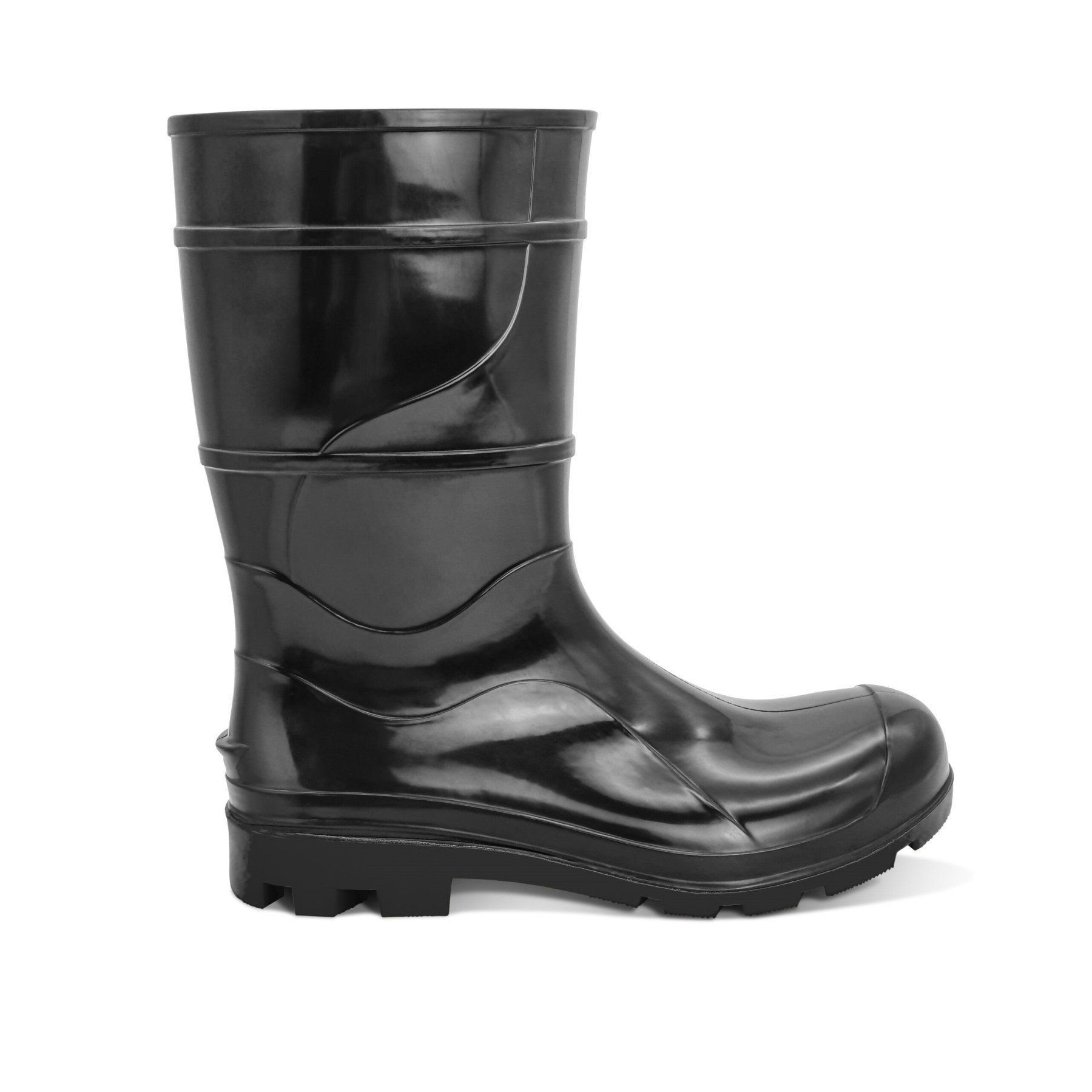 Bota de Pvc Cartom Cano Médio Preta