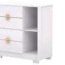 Ver imagem 5 de Cômoda Sapateira Multiuso Ilha Bela 4 Gavetas- Vlr Móveis: Branco Camarim