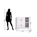 Ver imagem 3 de Cômoda Sapateira Multiuso Ilha Bela 4 Gavetas- Vlr Móveis: Branco Camarim