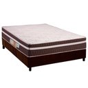 Ver imagem 1 de Cama Box Casal: Colchão Ortopédico Polar D28 Orthoface Vip Brown + Base Crc Suede Brown (138x188)