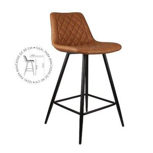 Banqueta Petrópolis Base Metal(preto) C/ 65cm Altura, Ass. Estof. Revest. Pu