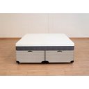 Ver imagem 3 de Cama Box Baú King Size Bipartida Serenelife - Chenille Bege